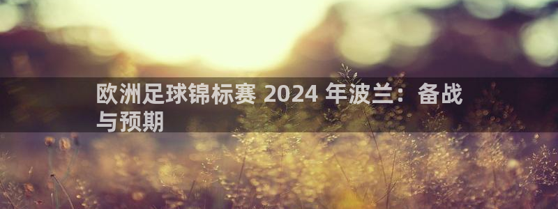 足球赌注平台app：欧洲足球锦标赛 2024 年波兰：备战
与预期