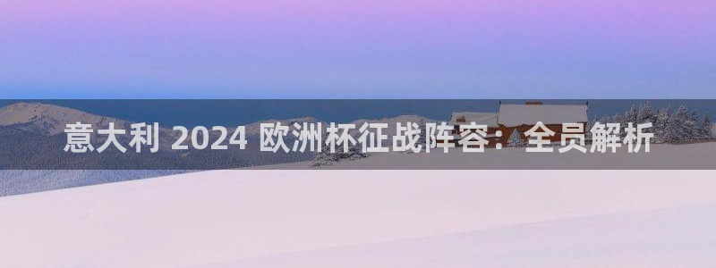 欧洲杯直播平台|意大利 2024 欧洲杯征战阵容：全员解析